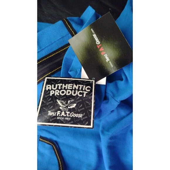 Triple F.a.t Goose Mens Hooded Shirt Short sleeve 2XL Zip Phone pocket Vintage - Picture 12 of 12